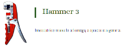 Hammer 3, innestatrice manuale ad omega, a spacco e a gemma Barozzi Agrichem