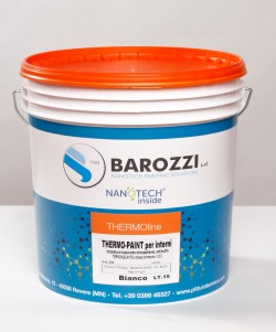 THERMO-PAINT idro pittura antimuffa termica isolante nanotecnologica traspirante colorata 15 l Barozzi