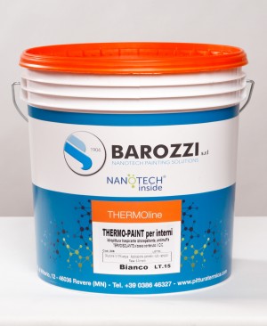 THERMO-PAINT idro pittura antimuffa termica isolante nanotecnologica traspirante bianco 15 l Barozzi